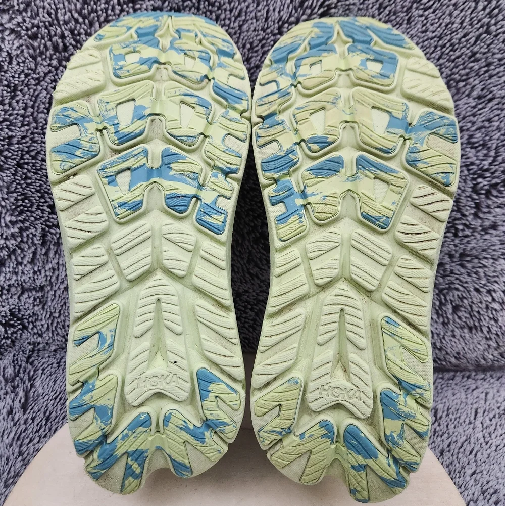 Hoka One One Kawana White Green Athletic Running Shoes Women’s Size 9 - Picture 8 of 9